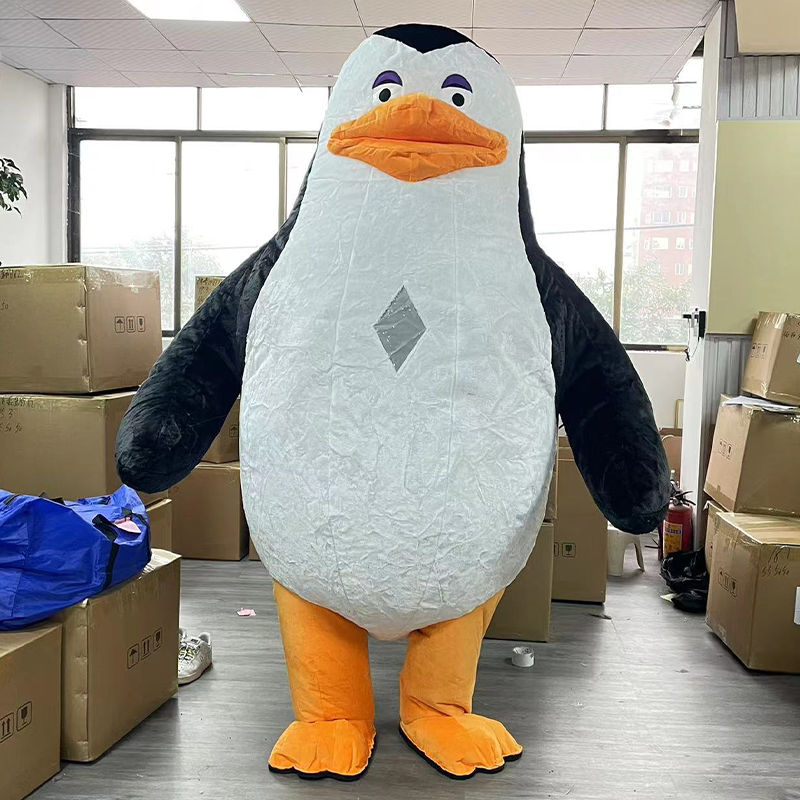 CH Movies Madagascar Penuins Cosplay Mascot Cloth Plush For Sale,Commercial Realistic Cartoon Mascot Costume