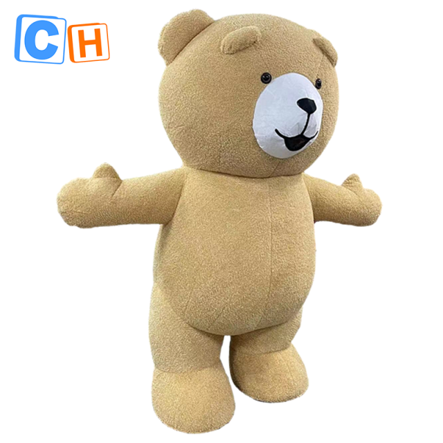 CH Rilakkuma Bear Mascot Costumes For Adults,Commercial Factory Real Picture Adult Size Mascot Costume
