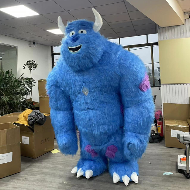 CH Blue Monster Mascot Costumes For Adults,Commercial Mascot Costume Custom Adults For Sale