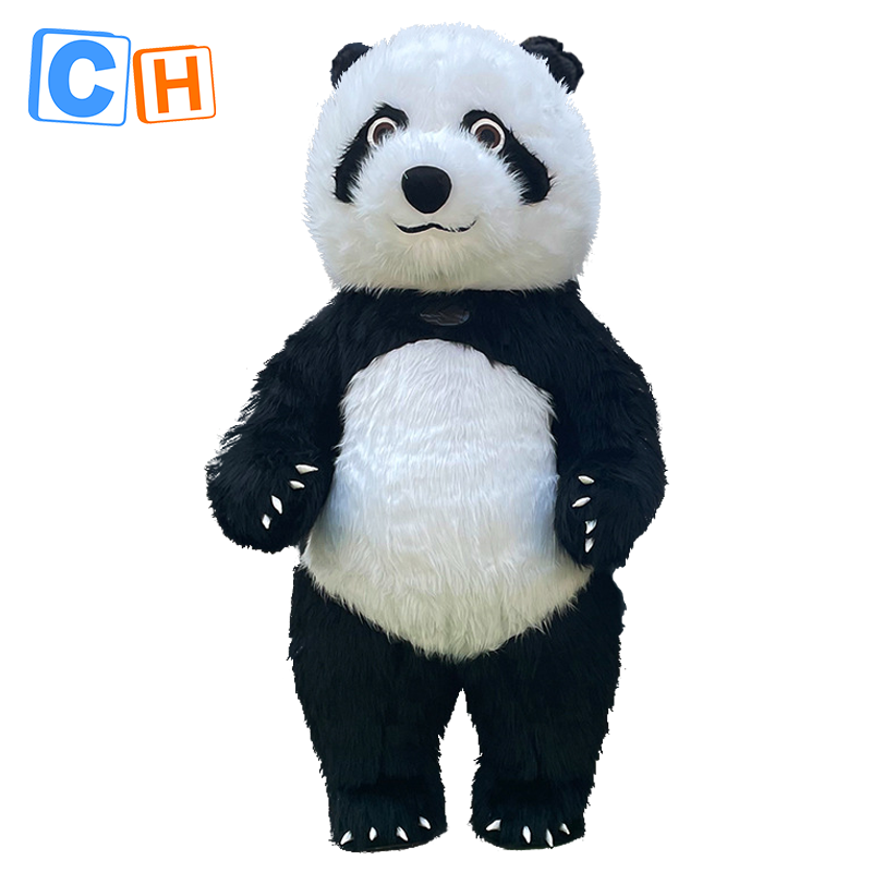 CH Panda Mascot Costume Custom For Event,Commercial Inflatable Mascot Costume For Sale