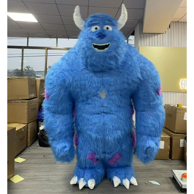 CH Blue Monster Mascot Costumes For Adults,Commercial Mascot Costume Custom Adults For Sale