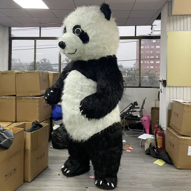 CH Panda Mascot Costume Custom For Event,Commercial Inflatable Mascot Costume For Sale