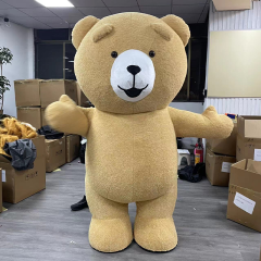CH Rilakkuma Bear Mascot Costumes For Adults,Commercial Factory Real Picture Adult Size Mascot Costume