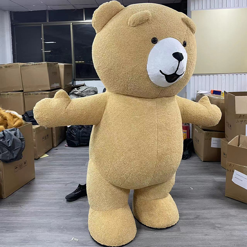 CH Rilakkuma Bear Mascot Costumes For Adults,Commercial Factory Real Picture Adult Size Mascot Costume