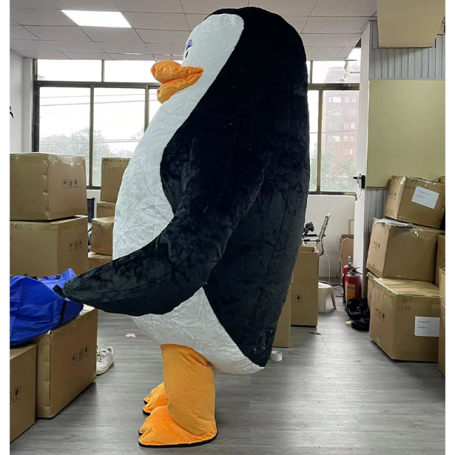 CH Movies Madagascar Penuins Cosplay Mascot Cloth Plush For Sale,Commercial Realistic Cartoon Mascot Costume