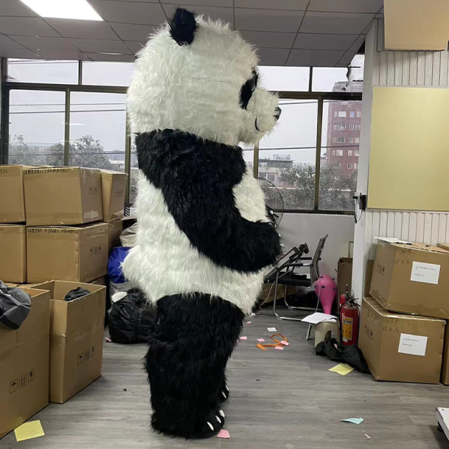 CH Panda Mascot Costume Custom For Event,Commercial Inflatable Mascot Costume For Sale