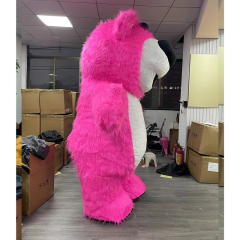 CH Strawberry Bear Mascot Costume Cartoon Character For Sale,Commercial Custom Made Cartoon Mascots Costumes