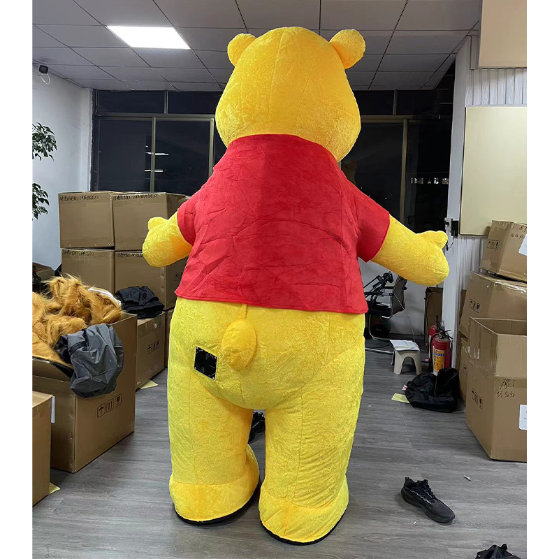 CH Winnie The Pooh Factory Real Picture Adult Size Mascot Costume For Sale,Custom Made Cartoon Mascot Costumes