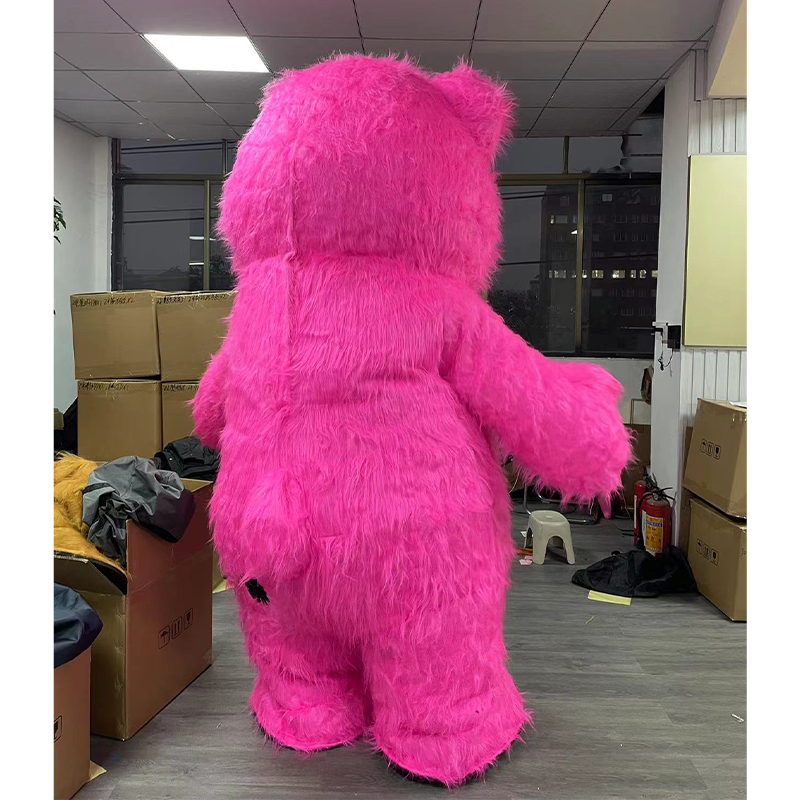 CH Strawberry Bear Mascot Costume Cartoon Character For Sale,Commercial Custom Made Cartoon Mascots Costumes
