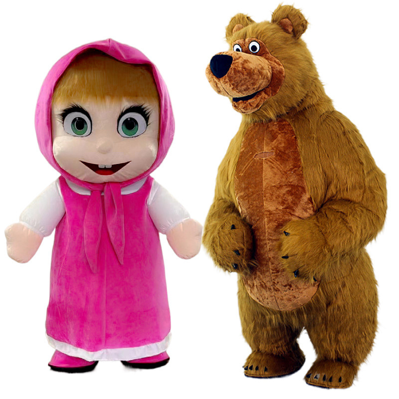 CH Brown Bear Theme Cosplay Mascot Cloth Plush For Sale,Commercial Animal Cosplay Mascot Costume
