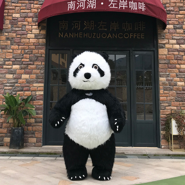 CH Panda Mascot Costume Custom For Event,Commercial Inflatable Mascot Costume For Sale