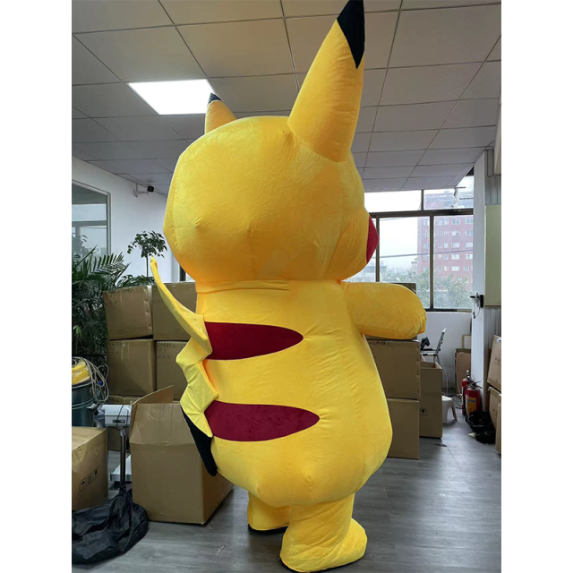 CH Pikachu Mascot Costume Cartoon Character For Party,Hot Sale Mascot Costumes For Adults