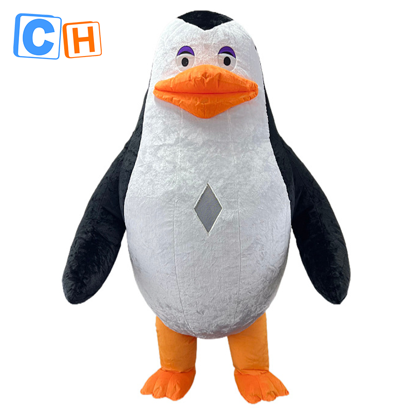 CH Movies Madagascar Penuins Cosplay Mascot Cloth Plush For Sale,Commercial Realistic Cartoon Mascot Costume