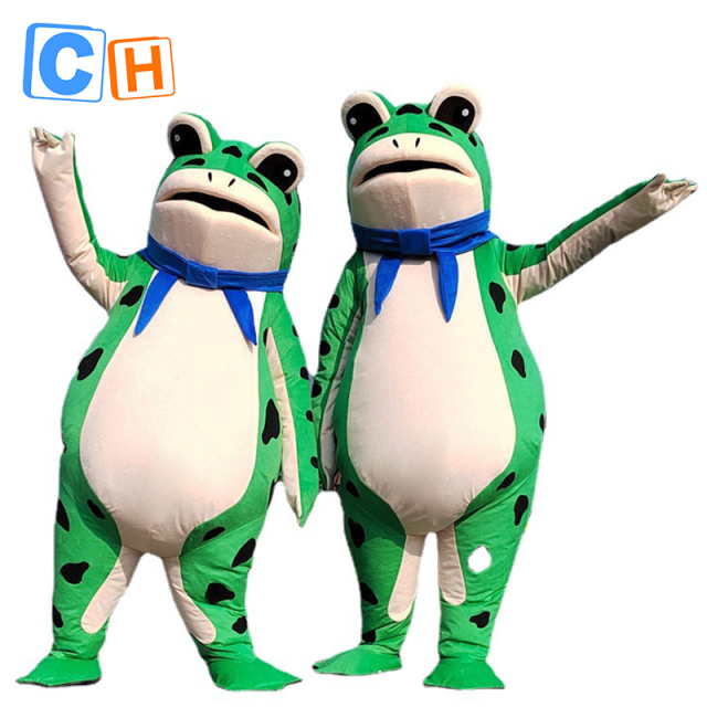 CH Frog Mascot Costume Custom Adults For Sale,Inflatable Halloween Costumes For Adults