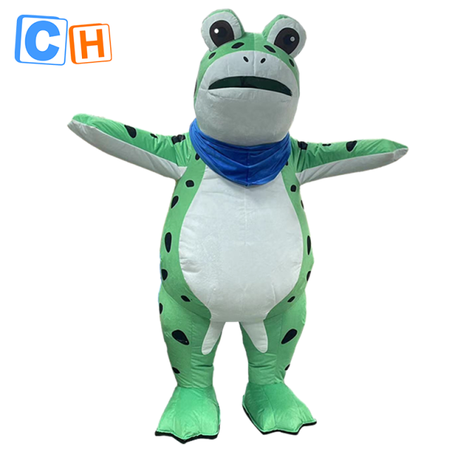 CH Frog Mascot Costume Custom Adults For Sale,Inflatable Halloween Costumes For Adults