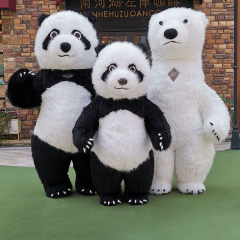 CH Panda Mascot Costume Custom For Event,Commercial Inflatable Mascot Costume For Sale