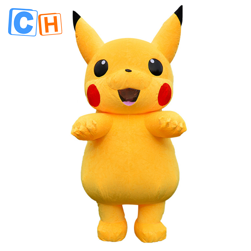 CH Pikachu Mascot Costume Cartoon Character For Party,Hot Sale Mascot Costumes For Adults