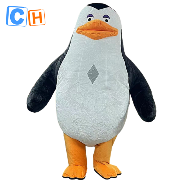 CH Movies Madagascar Penuins Cosplay Mascot Cloth Plush For Sale,Commercial Realistic Cartoon Mascot Costume