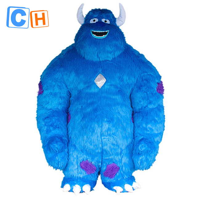CH Blue Monster Mascot Costumes For Adults,Commercial Mascot Costume Custom Adults For Sale