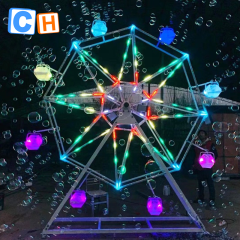 CH Ferris Wheel Bubble Machine RGB LED For Party Wedding,Commercial Bubble Machine For Sale