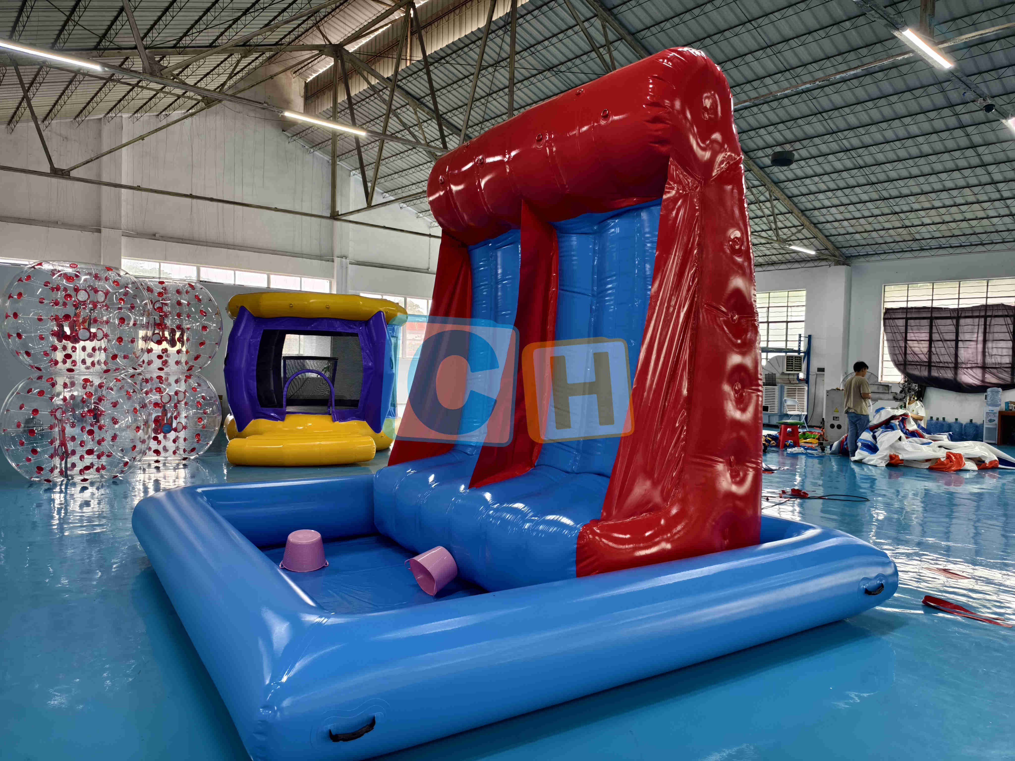 Inflatable Bucket Challenge Game