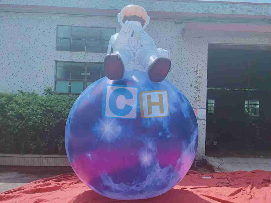 Inflatable Astronaut Moon Model