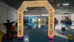 Inflatable White Lighted Arch