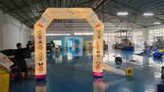 Inflatable White Lighted Arch
