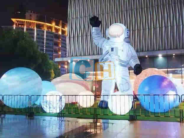 Inflatable Astronaut Moon Model