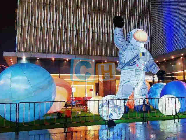 Inflatable Astronaut Moon Model
