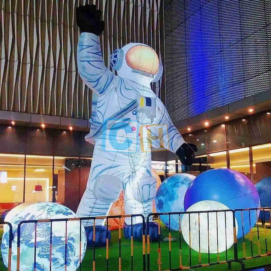 Inflatable Astronaut Moon Model