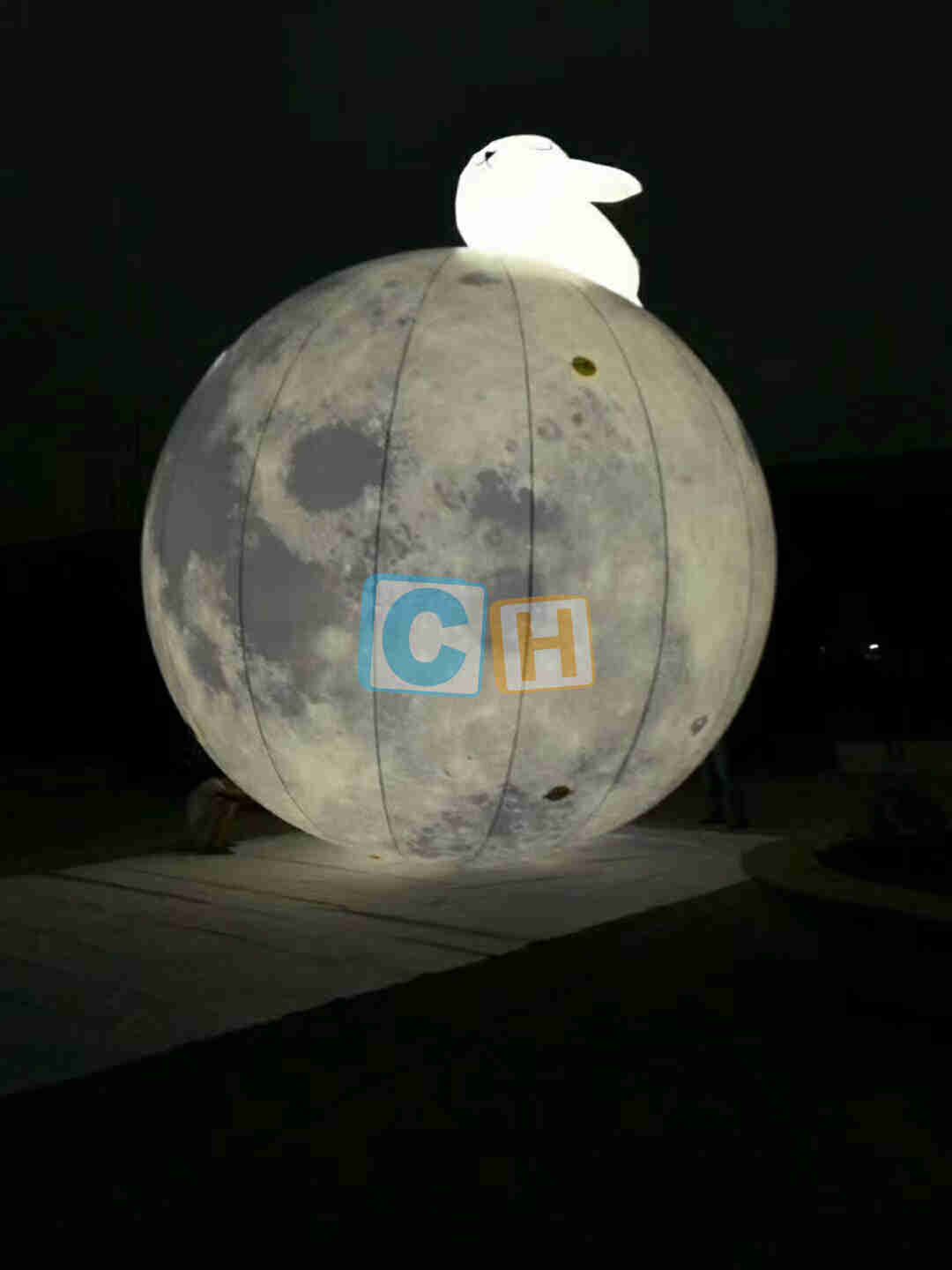 Inflatable Astronaut Moon Model