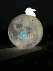 Inflatable Astronaut Moon Model