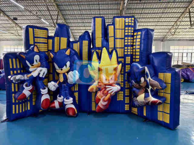 Inflatable Cartoon Characters Advertising Screen