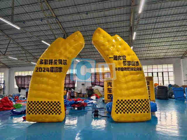 Inflatable Advertising Barriers