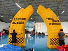 Inflatable Advertising Barriers