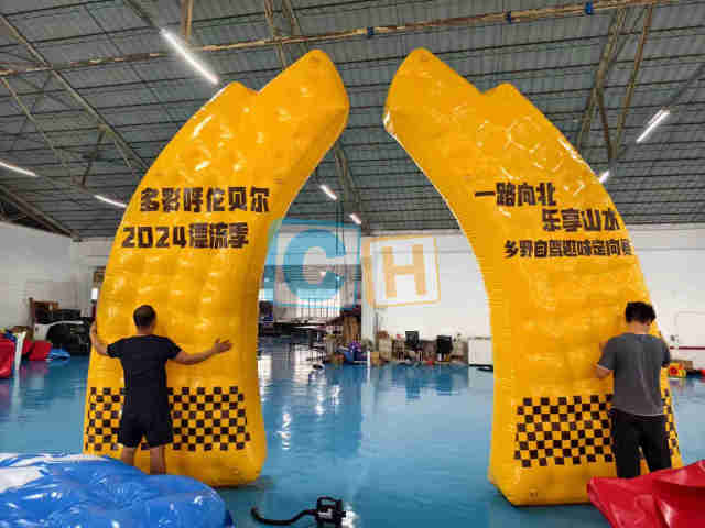 Inflatable Advertising Barriers