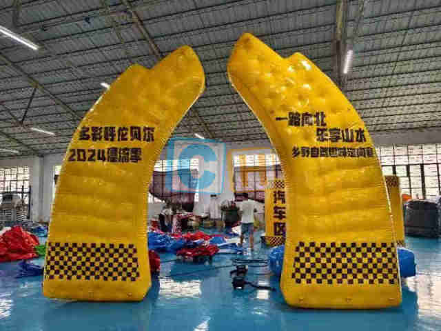 Inflatable Advertising Barriers