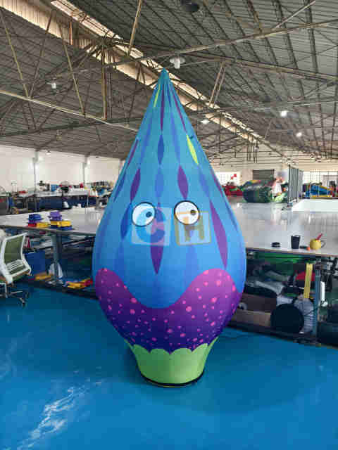 Inflatable Blue and Purple Advertising with LED