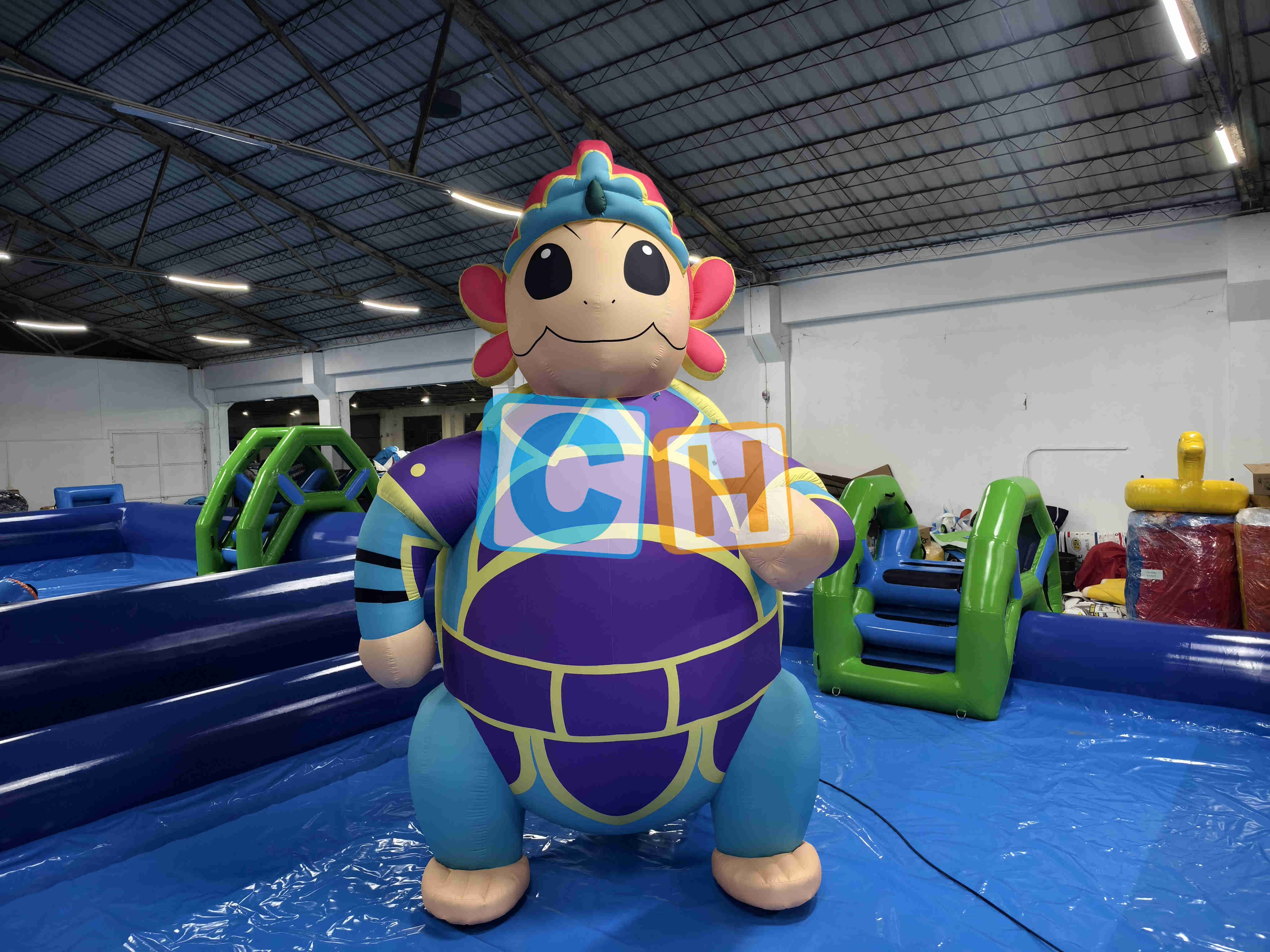 Inflatable Cartoon Turtle Commander