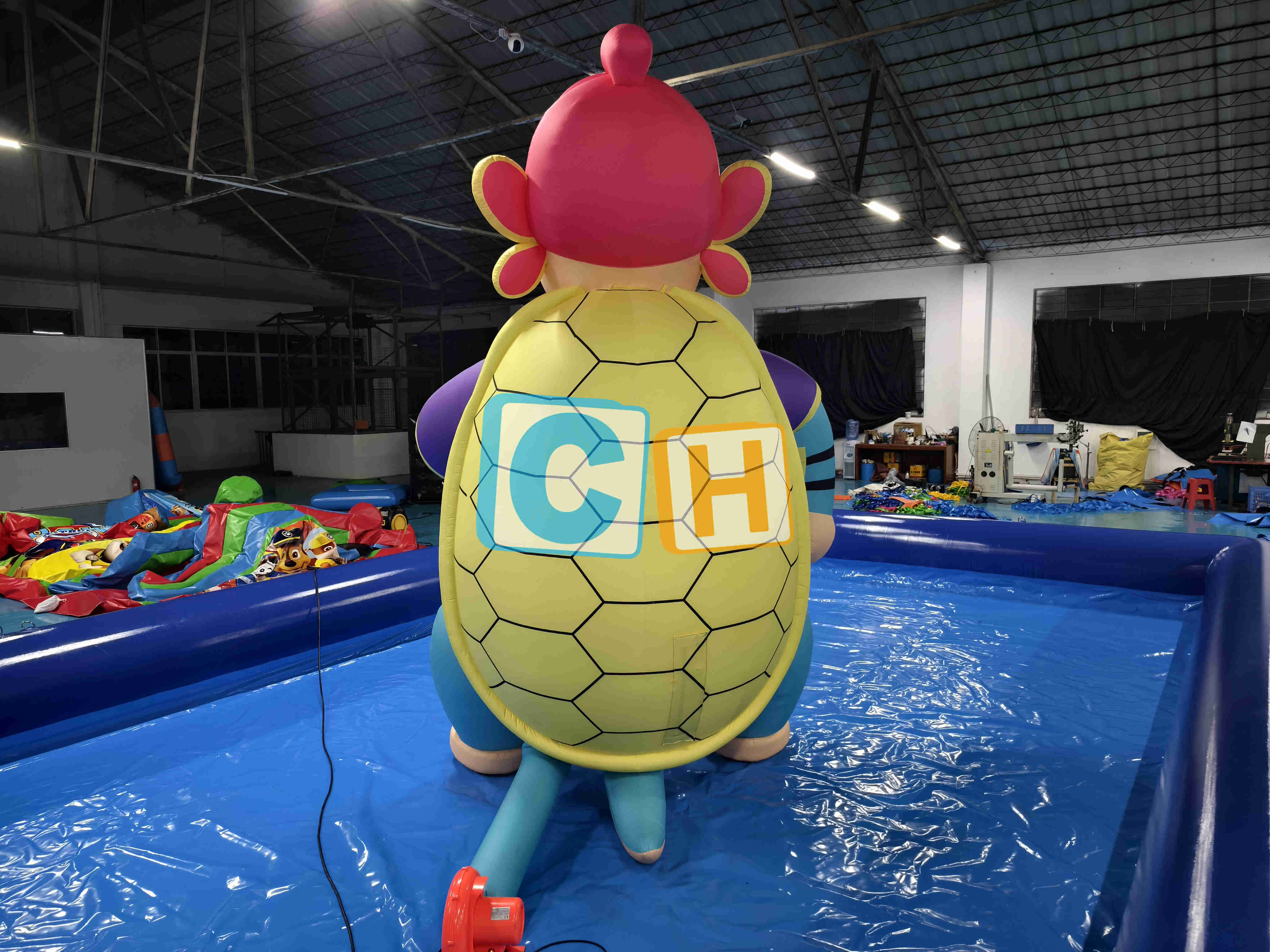 Inflatable Cartoon Turtle Commander