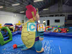 Inflatable Cartoon Turtle Commander