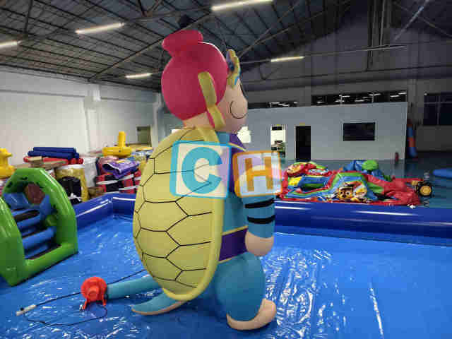 Inflatable Cartoon Turtle Commander