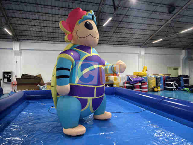 Inflatable Cartoon Turtle Commander