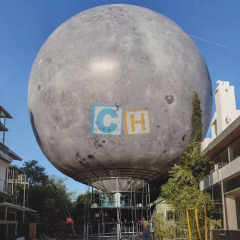 Inflatable Blue Terrestrial Globe