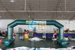 Inflatable Cyan Activity Game Arch