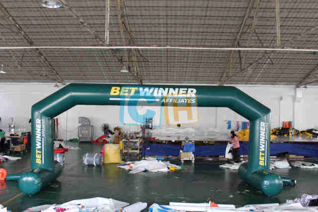 Inflatable Cyan Activity Game Arch