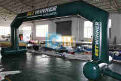 Inflatable Cyan Activity Game Arch