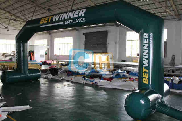 Inflatable Cyan Activity Game Arch
