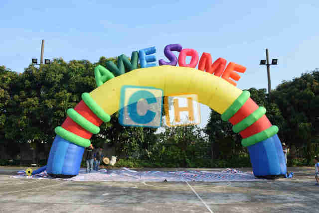 Inflatable Multicolored Arch